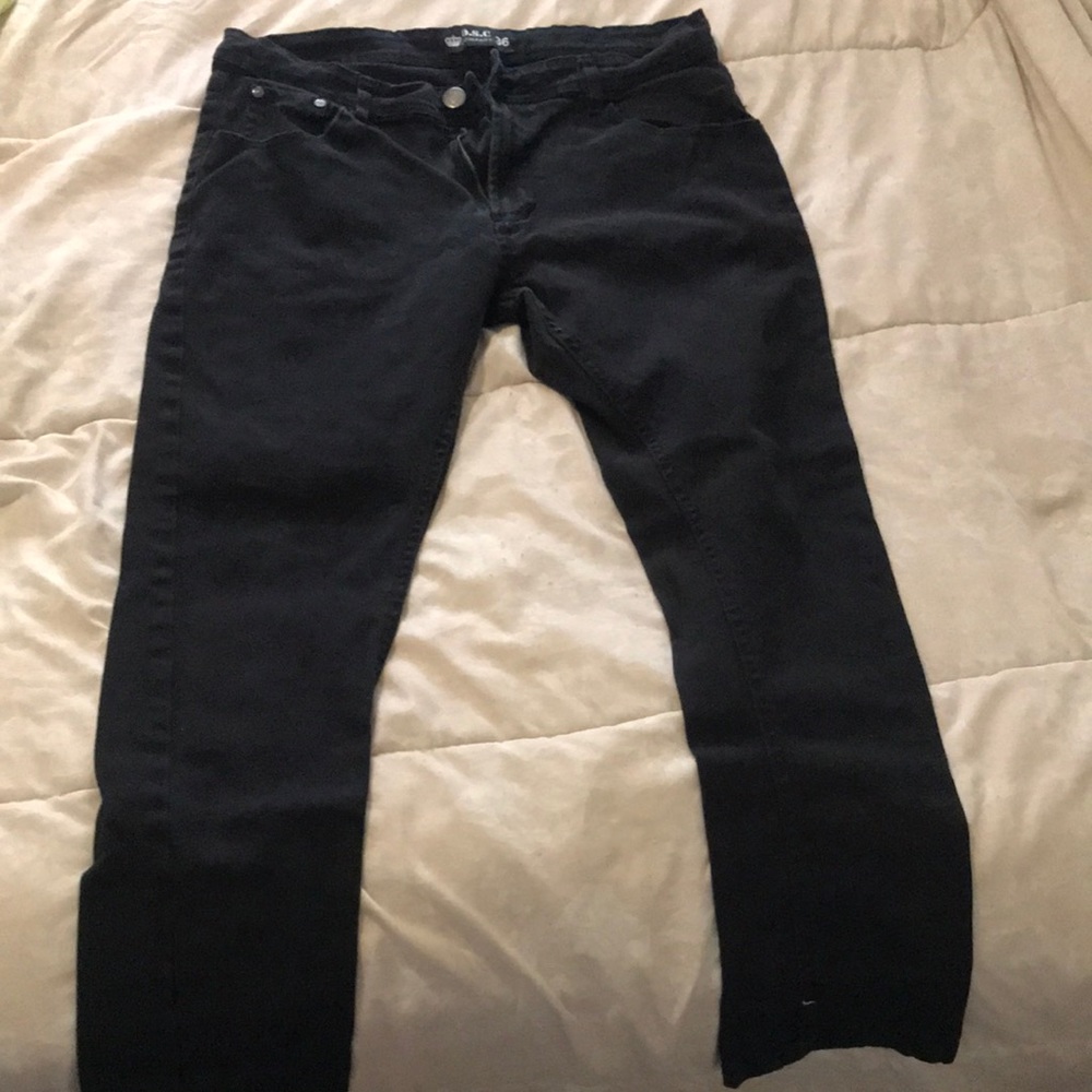 Mens black skinny jeans size 36